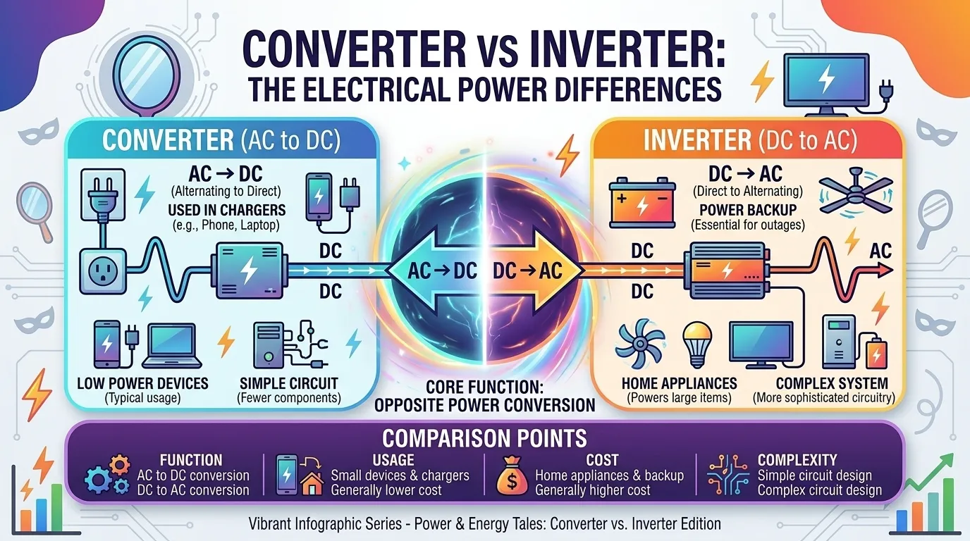 Difference between Converter and Inverter
