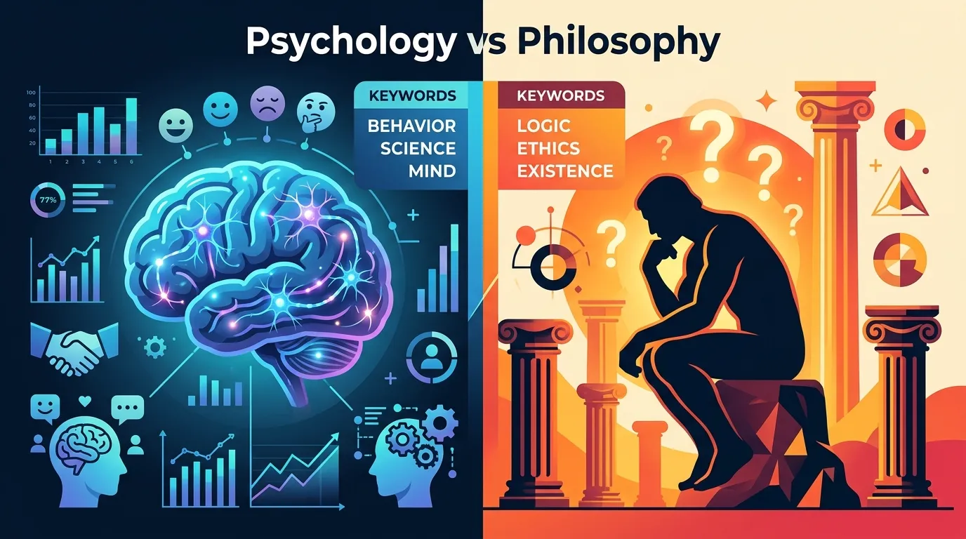 Difference between Psychology and Philosophy