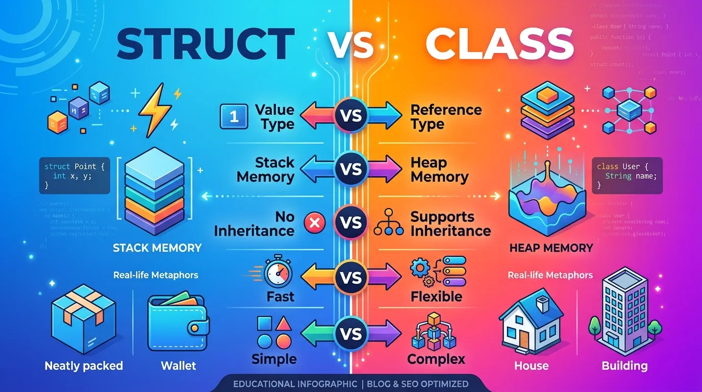 Difference Between Struct and Class