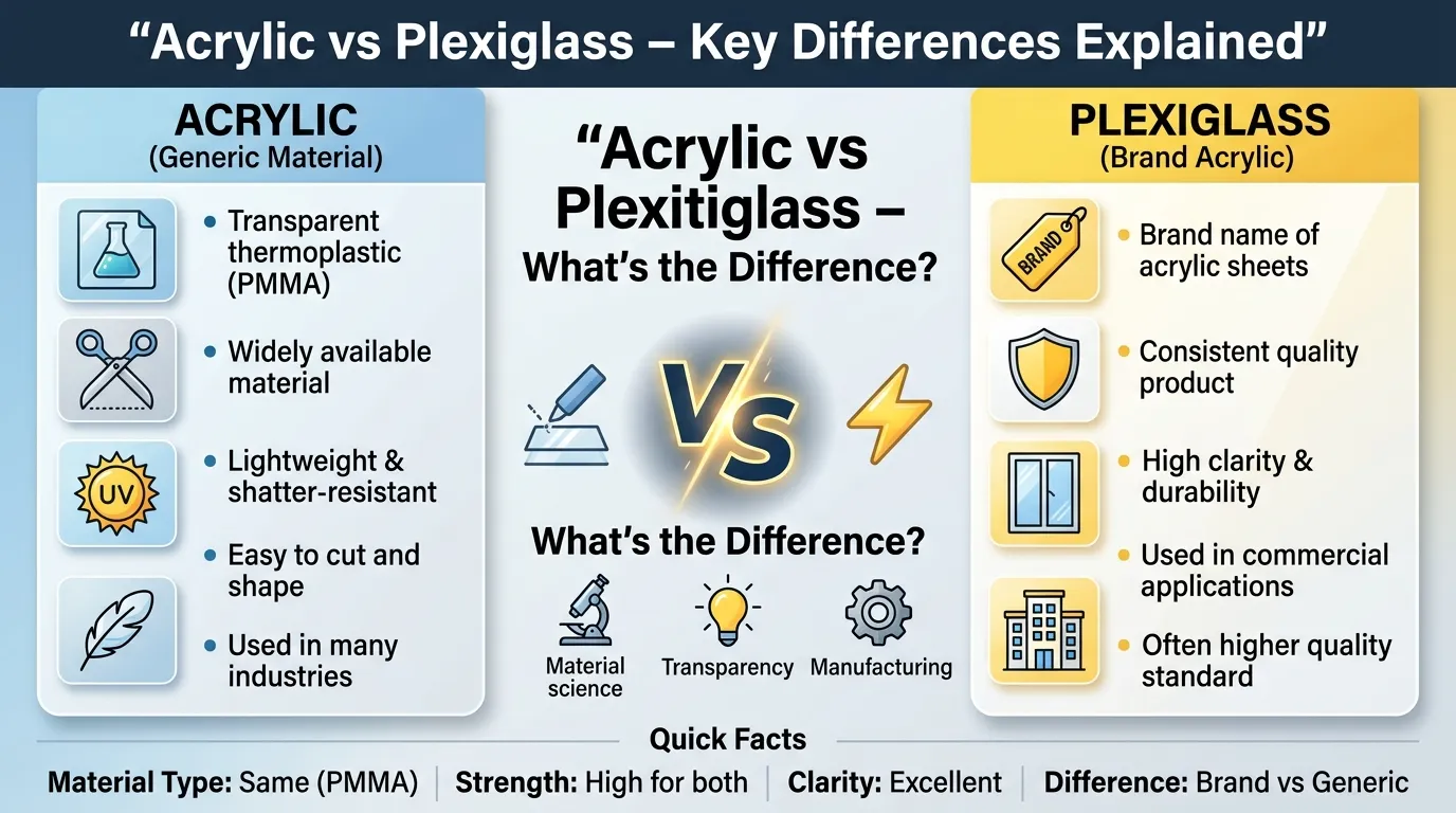 Acrylic vs Plexiglass