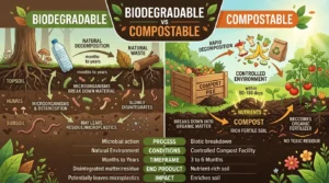 Biodegradable vs Compostable