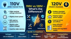 Difference Between 110V and 120V