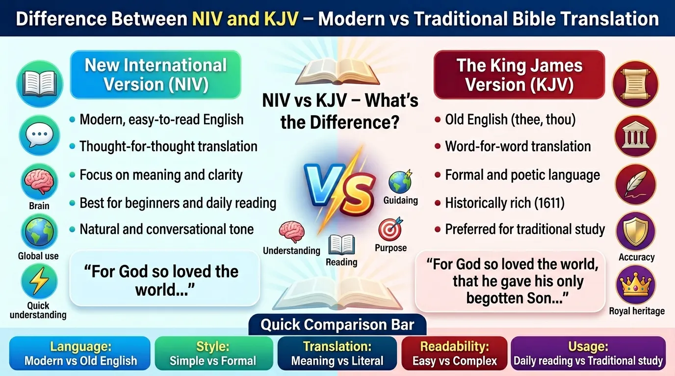 Difference Between NIV and KJV