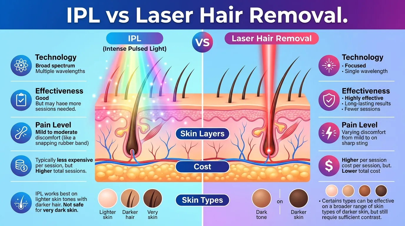 IPL vs Laser