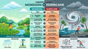 Monsoon vs Hurricane