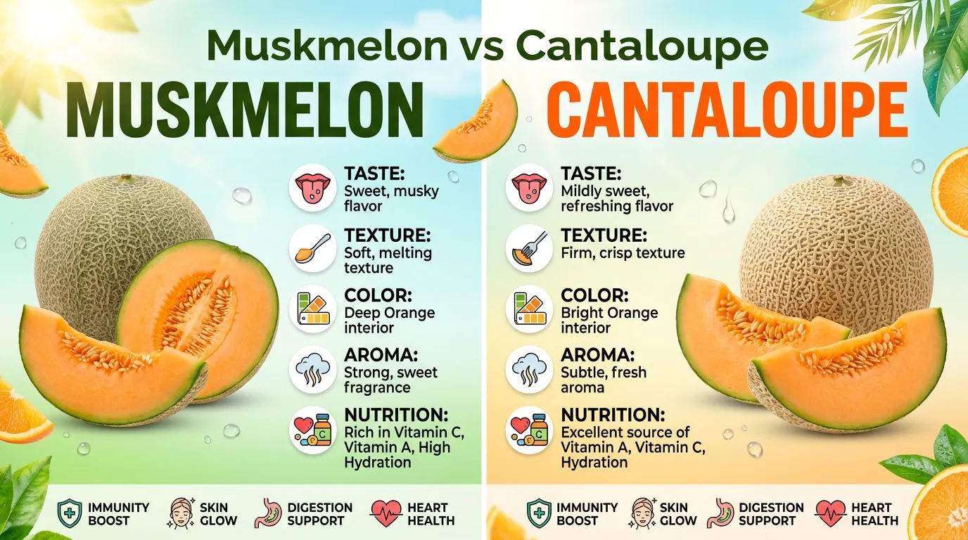 Muskmelon vs Cantaloupe