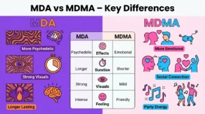 Difference Between MDA and MDMA