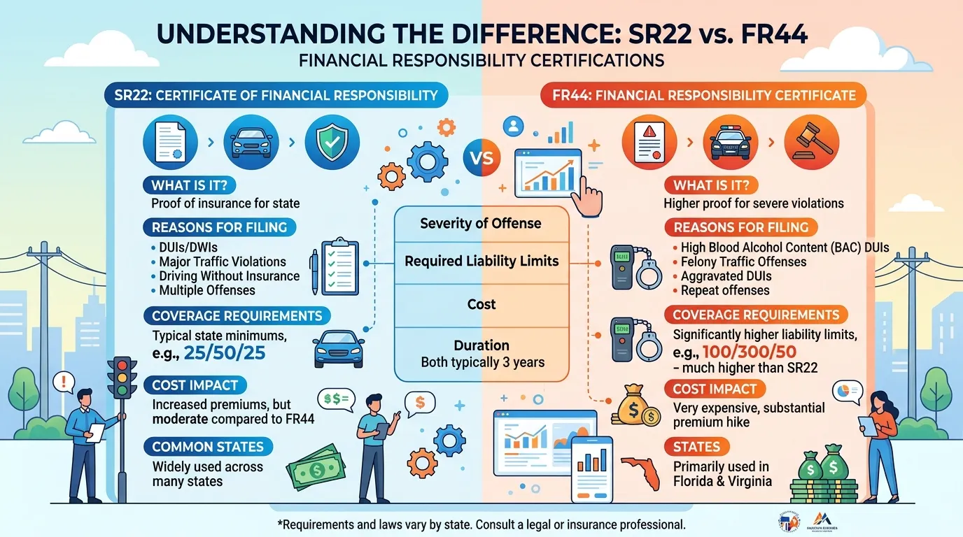 Difference Between SR22 and FR44
