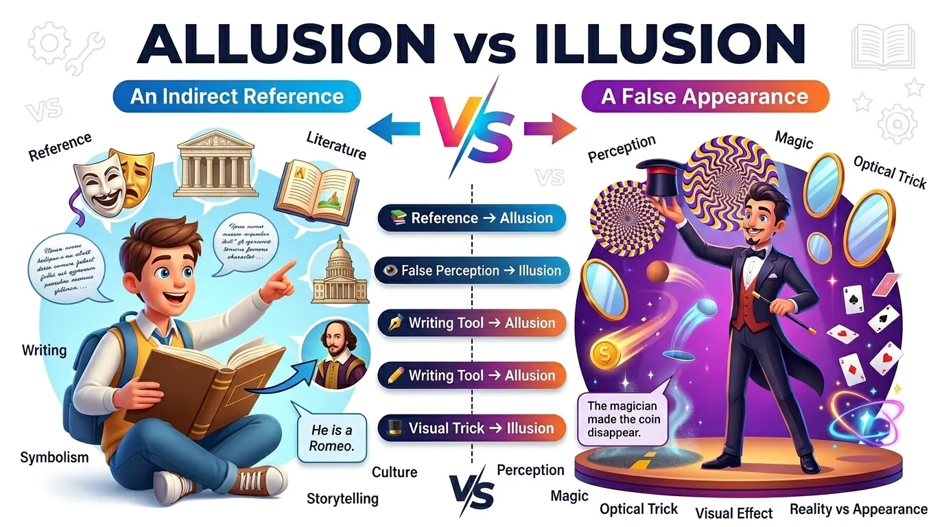 Difference Between Allusion and Illusion