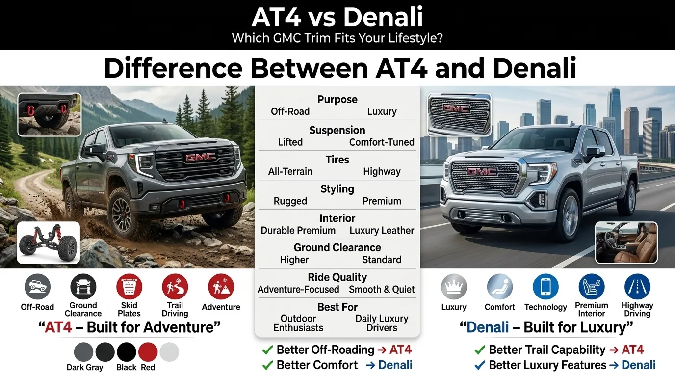 Difference Between AT4 and Denali