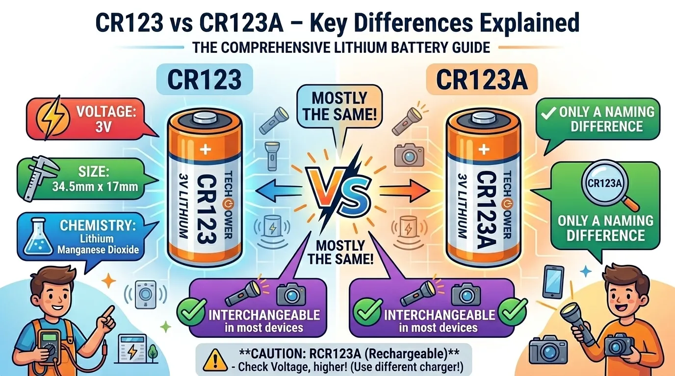 Difference Between CR123 and CR123A