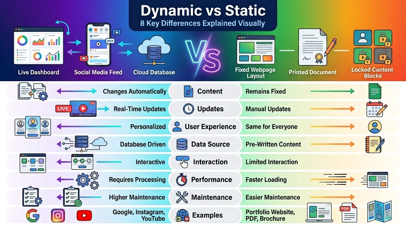 Difference Between Dynamic and Static
