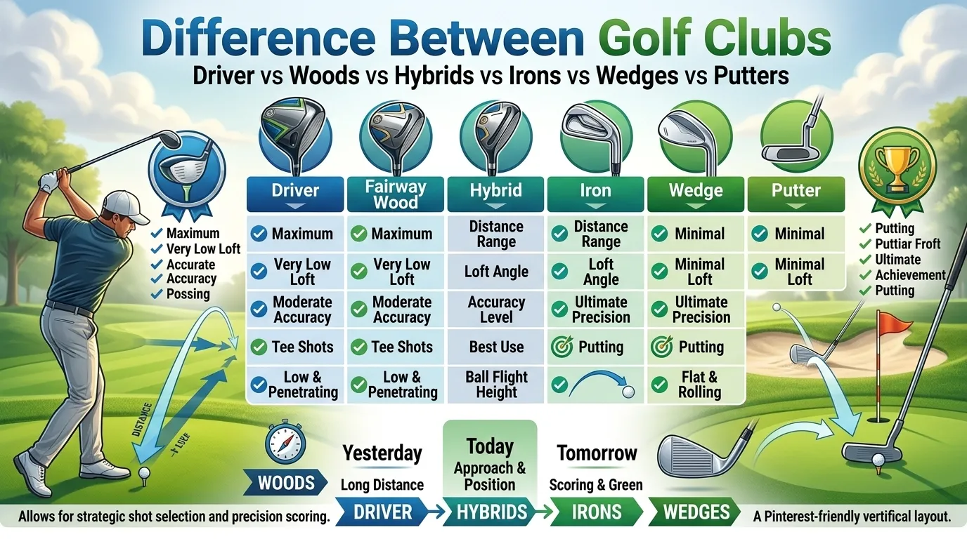 Difference Between Golf Clubs