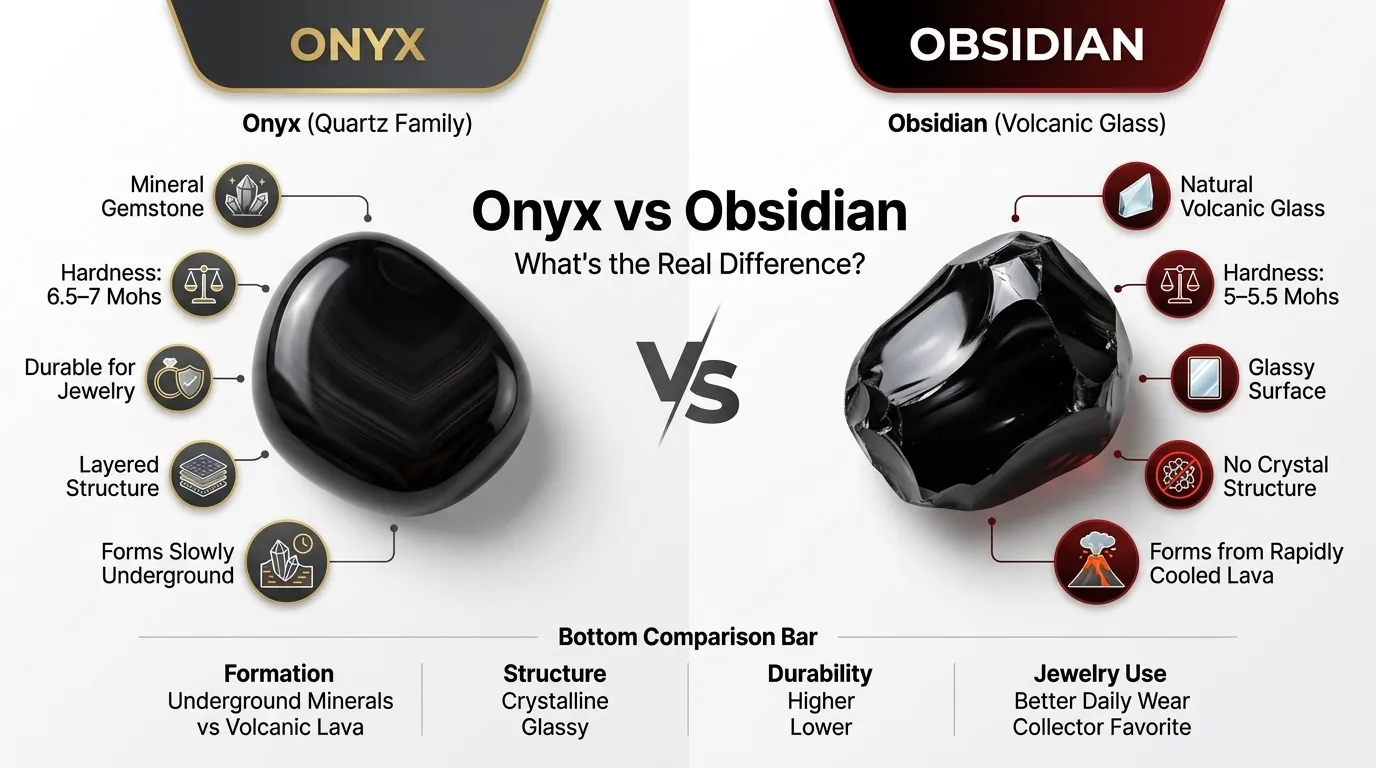 Difference Between Onyx and Obsidian