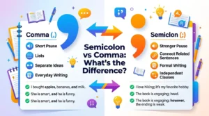 Difference Between Semicolon and Comma