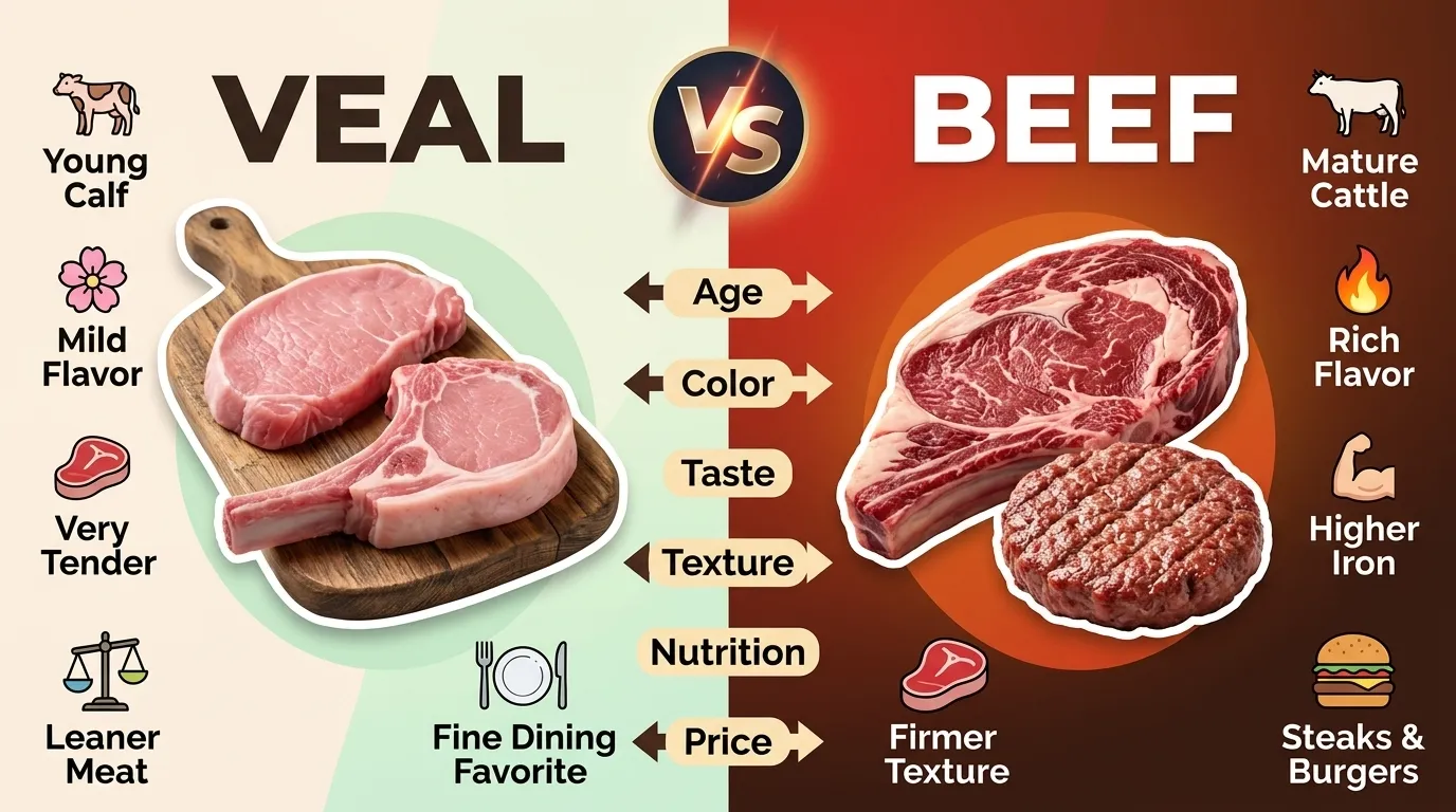 Difference Between Veal and Beef